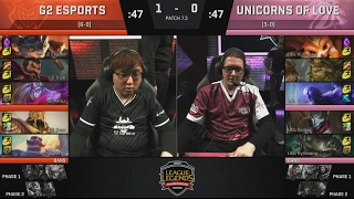 [MEGA EPIC/CF] G2 (Trick Graves) VS UOL (Xerxe Ivern) Game 2 Highlights - 2017 EU LCS Spring W5D1