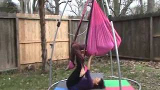 TICKLED PINK MASSAGE on the OMNI GYM YOGA SWING