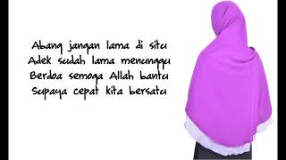 ADEK JUGA RINDU balasan lagu adek jilbab ungu official lirik
