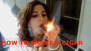 How To Smoke A Cigar For Beginners and Connoisseurs RAMONA BROWN THE CIGAR LADY