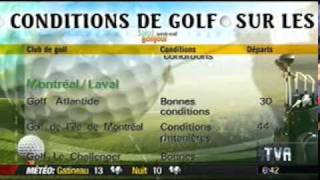 Chronique de golf a TVA du 14 mai 2011 de sportactivites.com