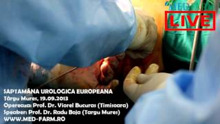Interventie chirurgicala din blocul operator al Clinicii de Urologies in data de 19.09.2013