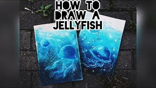 Easy drawing a Jellyfish tutorial/ Как легко нарисовать медузу