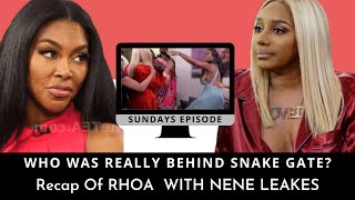 REAL HOUSEWIVES OF ATLANTA | NENE LEAKES | TELLS HER SIDE OF THE "SNAKE BYE" EPISODE11 S12
