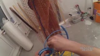 Кастинговая сеть. Установка пластикового кольца "фризби"