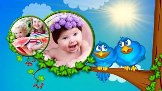 ✿Голубые птички.  Проект для Proshow Producer бесплатно