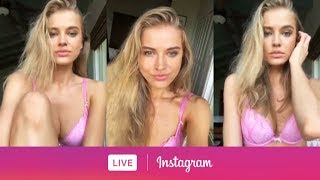 Sports Illustrated Swimsuit’s Model Tanya Mityushina via Instagram Live. (April 12, 2018)