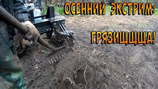 Минитрактор против грязи. Боремся с сорняками. Обработка земли после уборки урожая