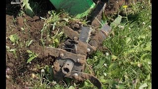 Мотоблок. Вспашка фрезами.