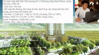 Bán Đất Quận Thủ Đức MT Đường Số 12 P Hiệp Bình Phước