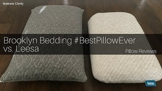 Pillow Reviews: Brooklyn Bedding #BestPillowEver vs. Leesa