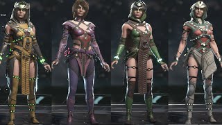Injustice 2 - Enchantress  All Epic Gear Sets bonuses + Ultra Combos