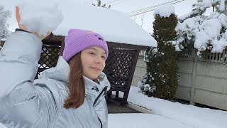 Влог: Термальные источники! Играем в снежки!