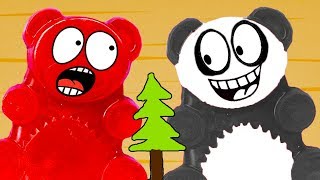 ПАНДА ПРОТИВ ЖЕЛЕЙНОГО МЕДВЕДЯ / ГОТОВКА ЧЕЛЛЕНДЖ #18 Ёлка и зимние вкусняшки от КИДА #ПУРУМЧАТА