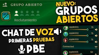 Chat de Voz (Primeras Pruebas) - Grupos Abiertos | Noticias LOL