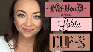 Kat Von D Everlasting Lipstick Lolita Drugstore DUPES