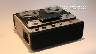 Sony Reel To Reel: Sony-O-Matic Vintage Tape Recorder Demo