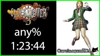 Clock Tower 3 (PS2) Speedrun - any% RTA (1:23:44 - Commentated)