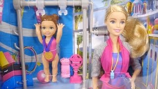 Barbie baby doll videos - Barbie Gymnastics in Gym class.