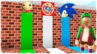 ??️ NO ELIJAS EL AGUJERO EQUIVOCADO EN MINECRAFT DE PLASTILINA ¿BALDI, SONIC O KICK THE BUDDY? ?
