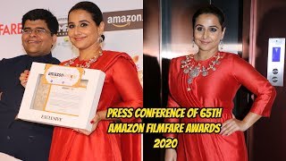 Vidya Balan At Press Conference Of 65th Amazon Filmfare Awards 2020
