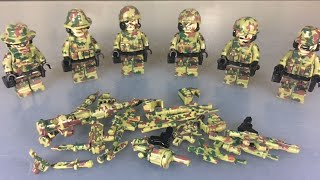 Военные минифигурки в камуфляже (LEGO аналог) / Lego minifigures (analogue)