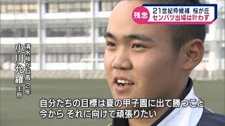 センバツ出場は叶わず　清水桜が丘　野球部