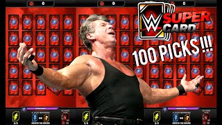 WWE Supercard Gameplay Ep 2: 100 picks and King Of The Ring Debut!