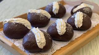 COLAZIONE  CON BRIOCHE  AL CIOCCOLATO RICETTA FACILE /BREAKFAST WITH CHOCOLATE BRIOCHE