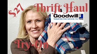 Goodwill Haul & Try On - What I Thrifted For $27