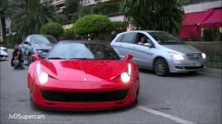 2x Liberty Walk LB Ferrari 458 w/ ARMYTRIX Exhaust! LOUD Accelerations & Sound!