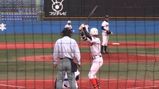 2012/11/13　栗原陵矢 （春江工業高校）　1年秋　レフト前タイムリーヒット！