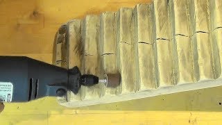 Использование гравера для шлифования дерева. 3 насадки