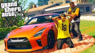 УКРАЛ NISSAN GTR У БАНДИТА РЕАЛЬНАЯ ЖИЗНЬ ГТА 5 #1! ОБЗОР МОДА ГТА 5 ВИДЕО GTA 5 МОДЫ