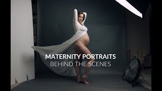 Maternity Photoshoot Behind The Scenes - Pregnancy Portrait Photography