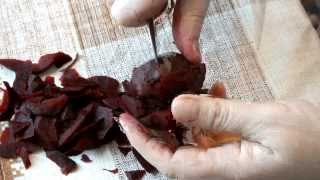 карвинг роза из свеклы