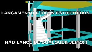 LANÇAMENTO DE ESCADA EM "L" EBERICK, E DICAS ESTRUTURAIS
