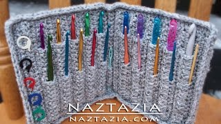 DIY Learn How to Crochet Hook Case Holder Folder Wallet - Pouch Storage for Hooks