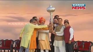 PM Narendra Modi Reaches Dwarka To Attend Dussehra At Delhi