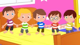 Five Little Monkey Nursery Rhyme with Lyrics