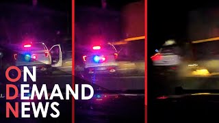 Train SMASHES Police Car With Handcuffed Woman INSIDE