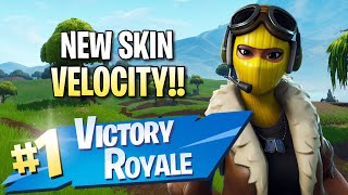 New Velocity Skin!! 10 Elims!! - Fortnite: Battle Royale Gameplay