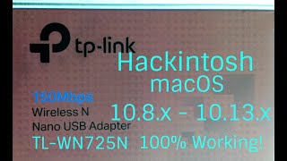 WiFi Nano USB TL-WN725N Хакинтош.100% работает!