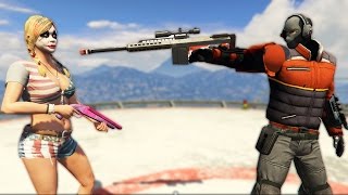 HARLEY QUINN AND DEADSHOT MOD! | GTA 5 PC Mod Gameplay