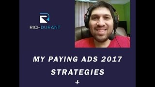 My Paying Ads Strategies 2017|My Paying Ads 2017|Weekly Updates Durant Richardson