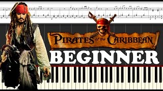 Pirates of the caribbean. Piano Tutorial for Beginners