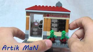 Обзор самодельной Lego-постройки "Cemist's shop"!///LEGO "Chemist's shop" MOC review!