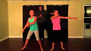 Dad surprises daughters & steals the show with watch me whip :)