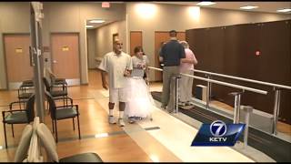 Paralyzed bride surprises wedding guests