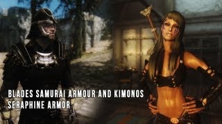TES V - Skyrim: Blades Samurai Armour and Kimonos, Seraphine Armor